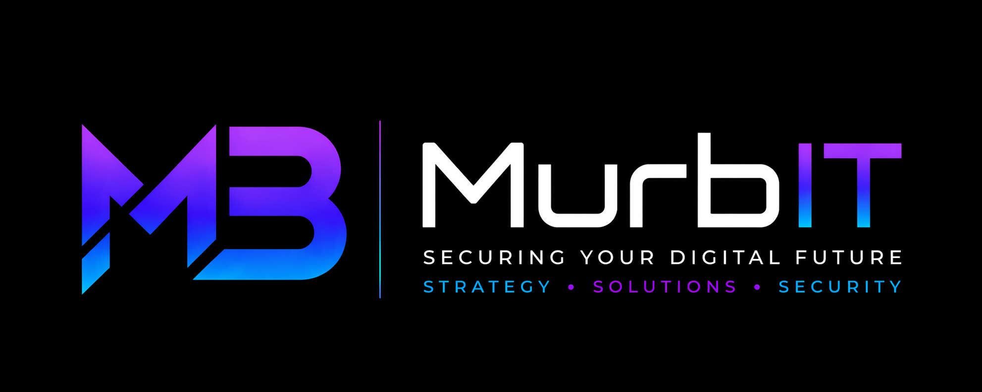 Murbit banner with logo and digital future theme